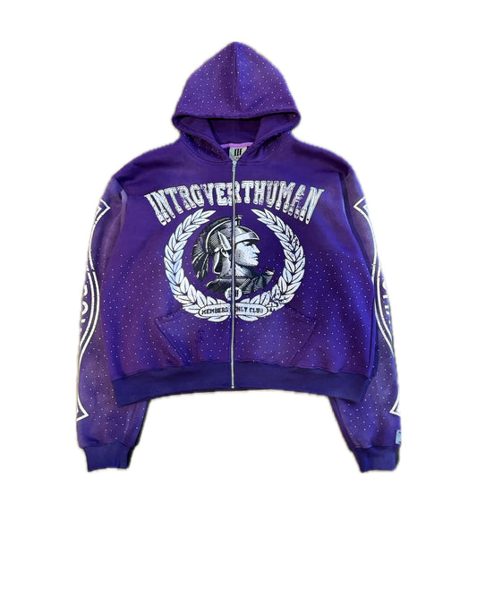 STARRY NIGHT ZIP UP PURPLE