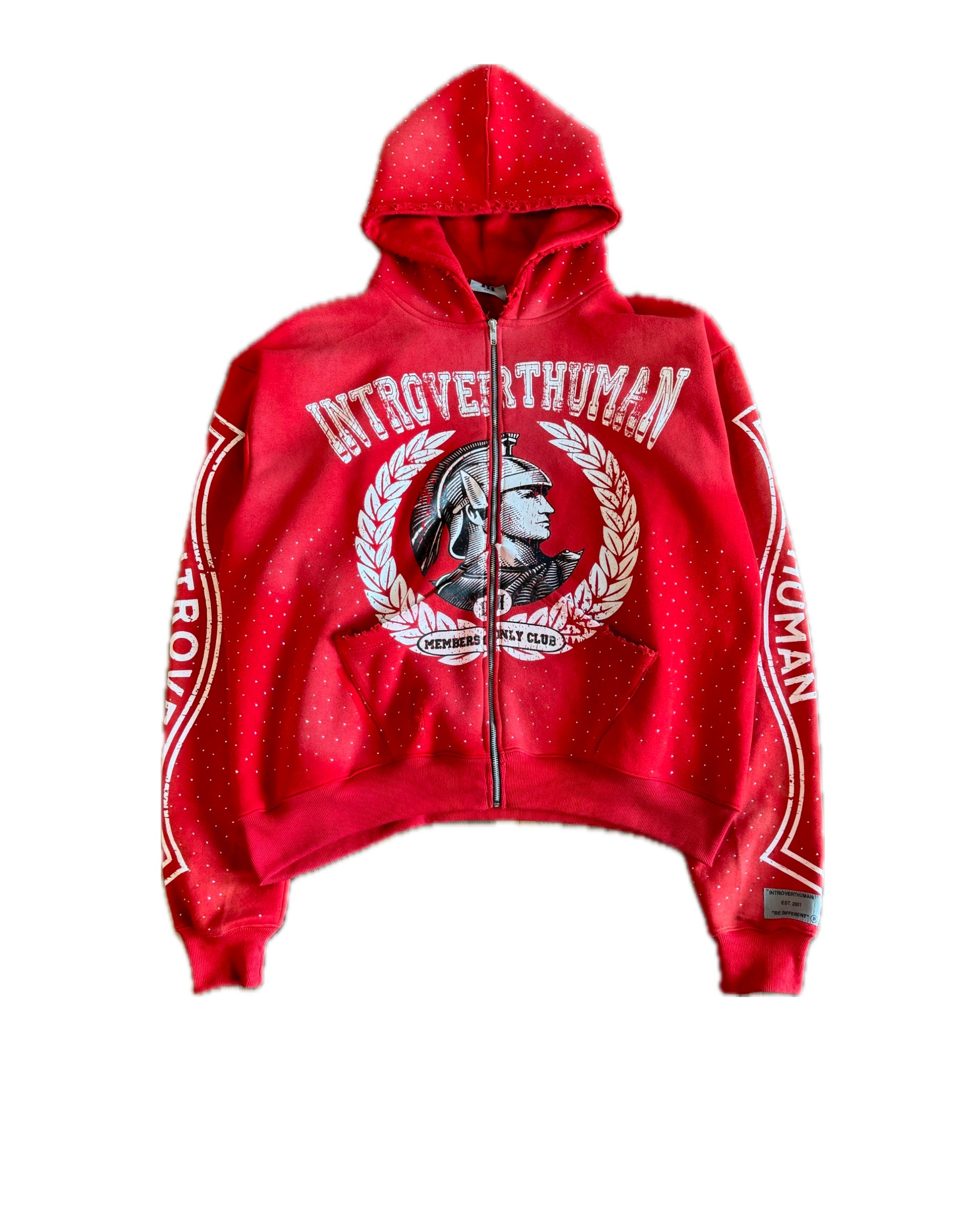 STARRY NIGHT ZIP UP RED